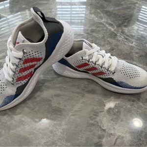 Adidas Fluidflow 2.0 Men's Running Shoes Size 8 White Red Grey GW4013 Sneakers